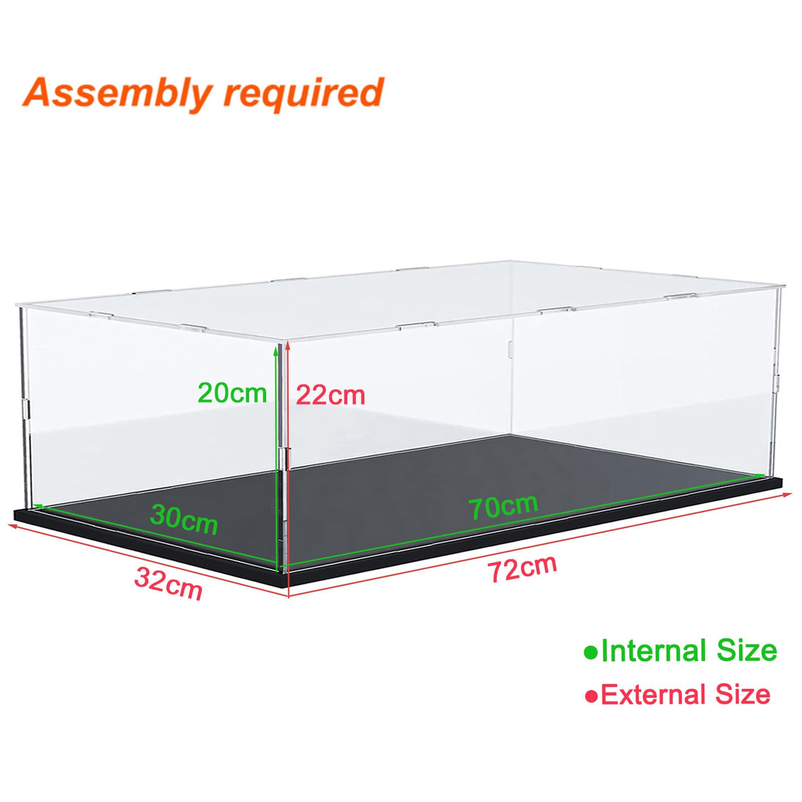 Vitrina Expositora para Colecciones Lego 43019 Balón Fútbol 10375 Desdentao 10281 Bonsái 75433 21590 75403 Caja Expositora Metacrilato Transparente 3mm Vitrina Acrílica, Interior Blanco 25x25x25cm — view 11