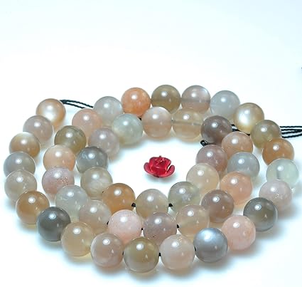 Amazon 天然石 パワーストーン ビーズ 無着色 灰月光石天然ビーズ宝石玉アクセサリーブレスレット手作りdiy材料ビーズ配合ビーズビーズ 天然石 1連 手作りビーズビーズビーズアクセサリーブレスレットdiy材料 8mm 文房具 オフィス用品 文房具 オフィス用品