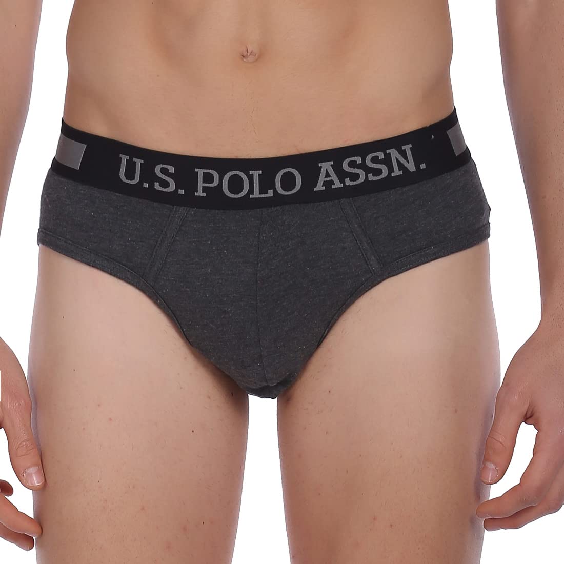 U.S. POLO ASSN. Men Solid Supima Cotton Spandex I615 Briefs - Pack Of 1