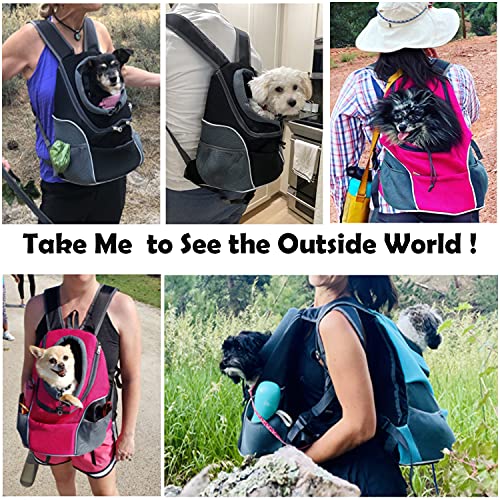 WOYYHO Pet Dog Carrier Backpack Puppy Dog Travel Carrier Front Pack Breathable Head-Out Backpack Carrier for Small Dogs… - Image 7