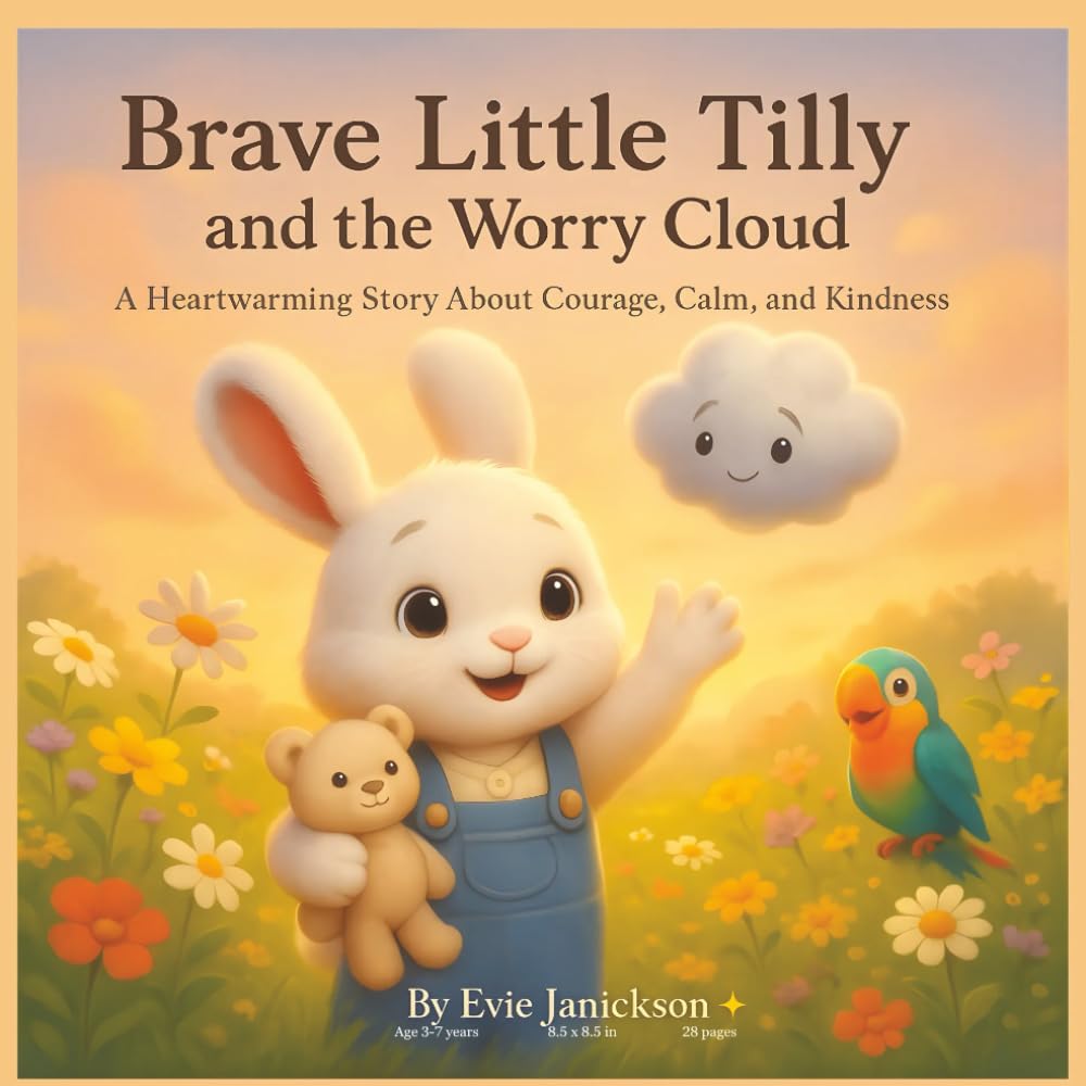 Brave Little Tilly and the Worry Cloud: A Heartwarming Story About Courage, Calm, and Overcoming Worries for Children Ages 3–7: Mindful Story for Children About Managing Worries and Building Courage