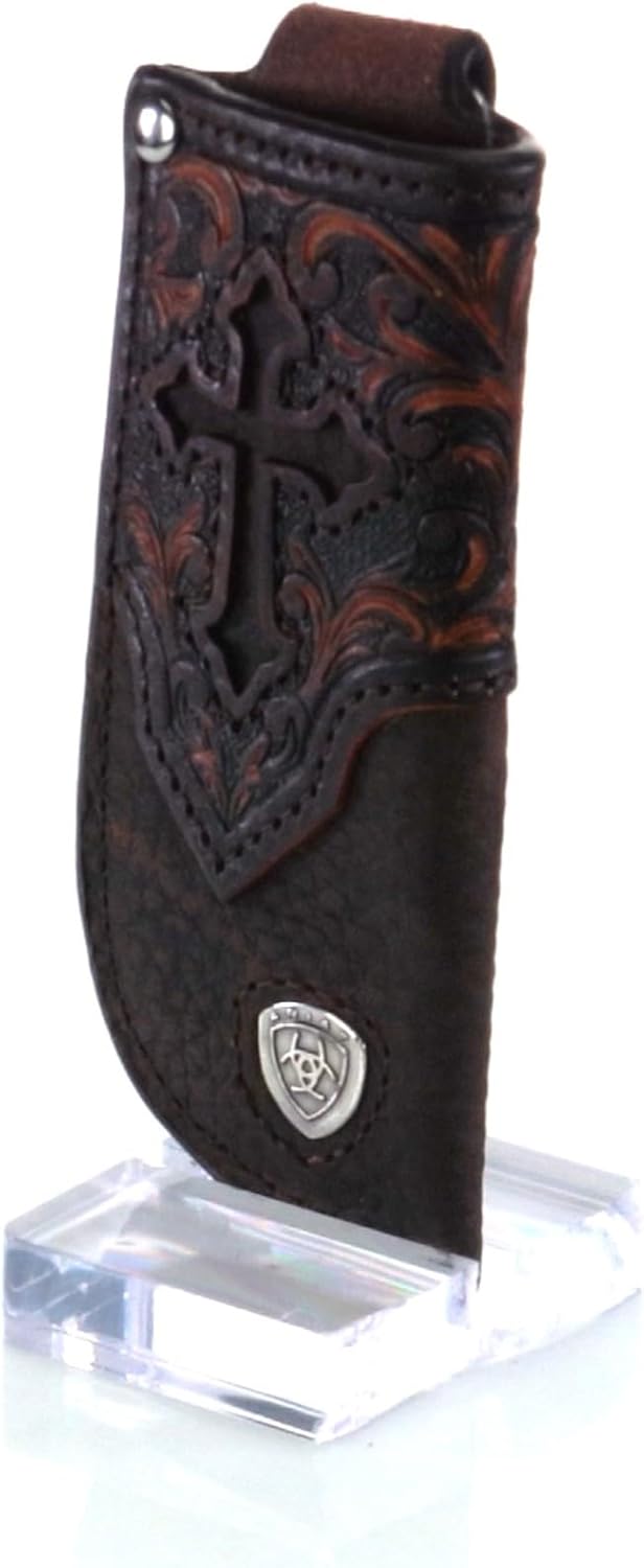 Ariat Cutout Cross Leather Knife Sheath