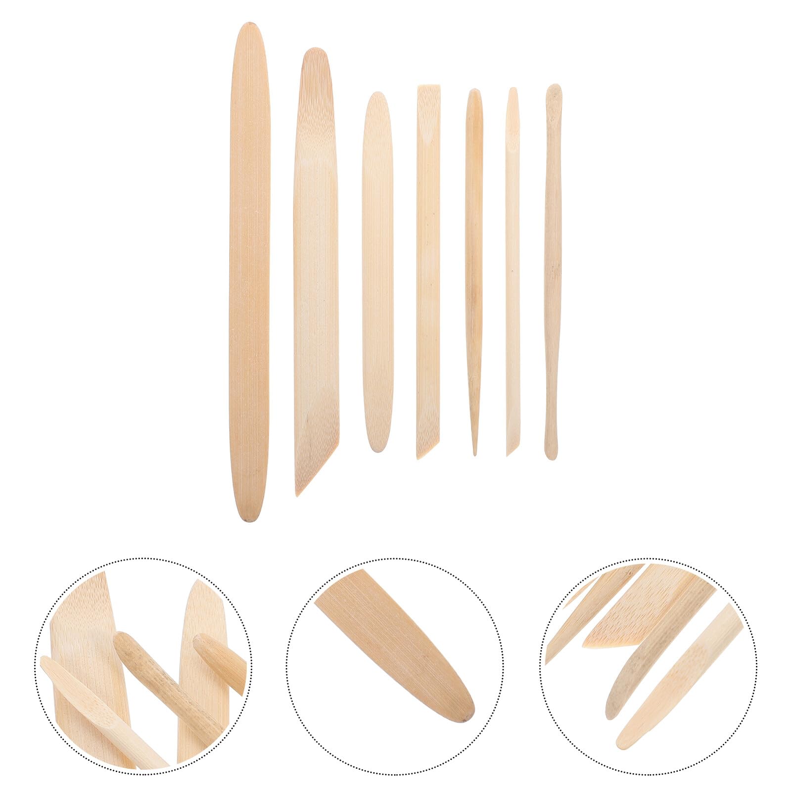 35 Stück Teiliges Modellierwerkzeug Ergonomischem Holzgriff Präzise Bambus-skulpturwerkzeuge für Töpferarbeiten DIY Keramik-Handwerk Komfortabel und Langlebig für Feine Details