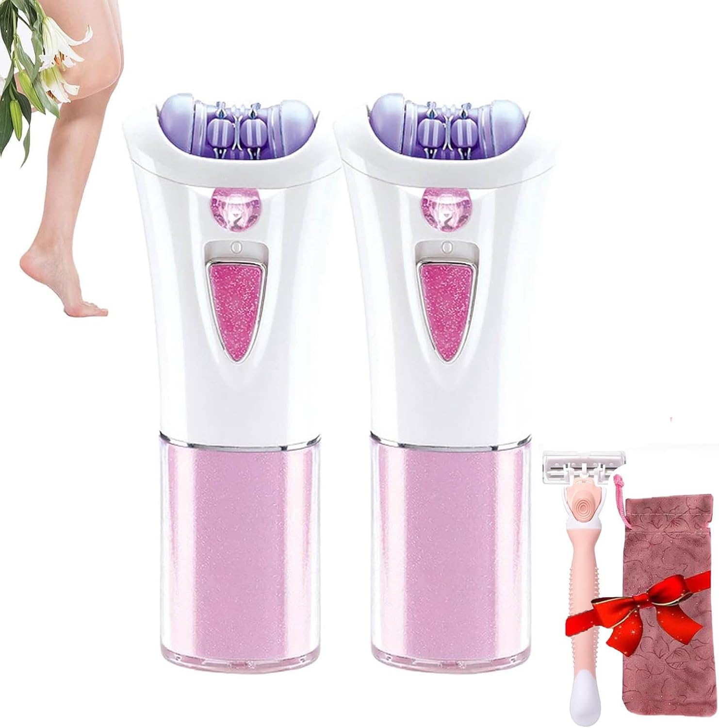 Glamorous Skin Epilator for Face, Glabrousskin Hair Remover for Face,Skin Epilator for Face, Glamorous Skin Epilators Hair Removal for Women (2pcs)