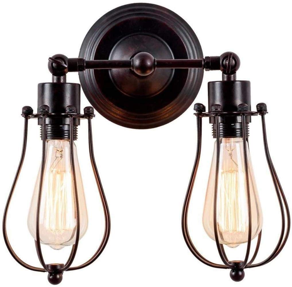 Sconces for maison E27 pour remplacer les appliques ternes par un style cage rustique