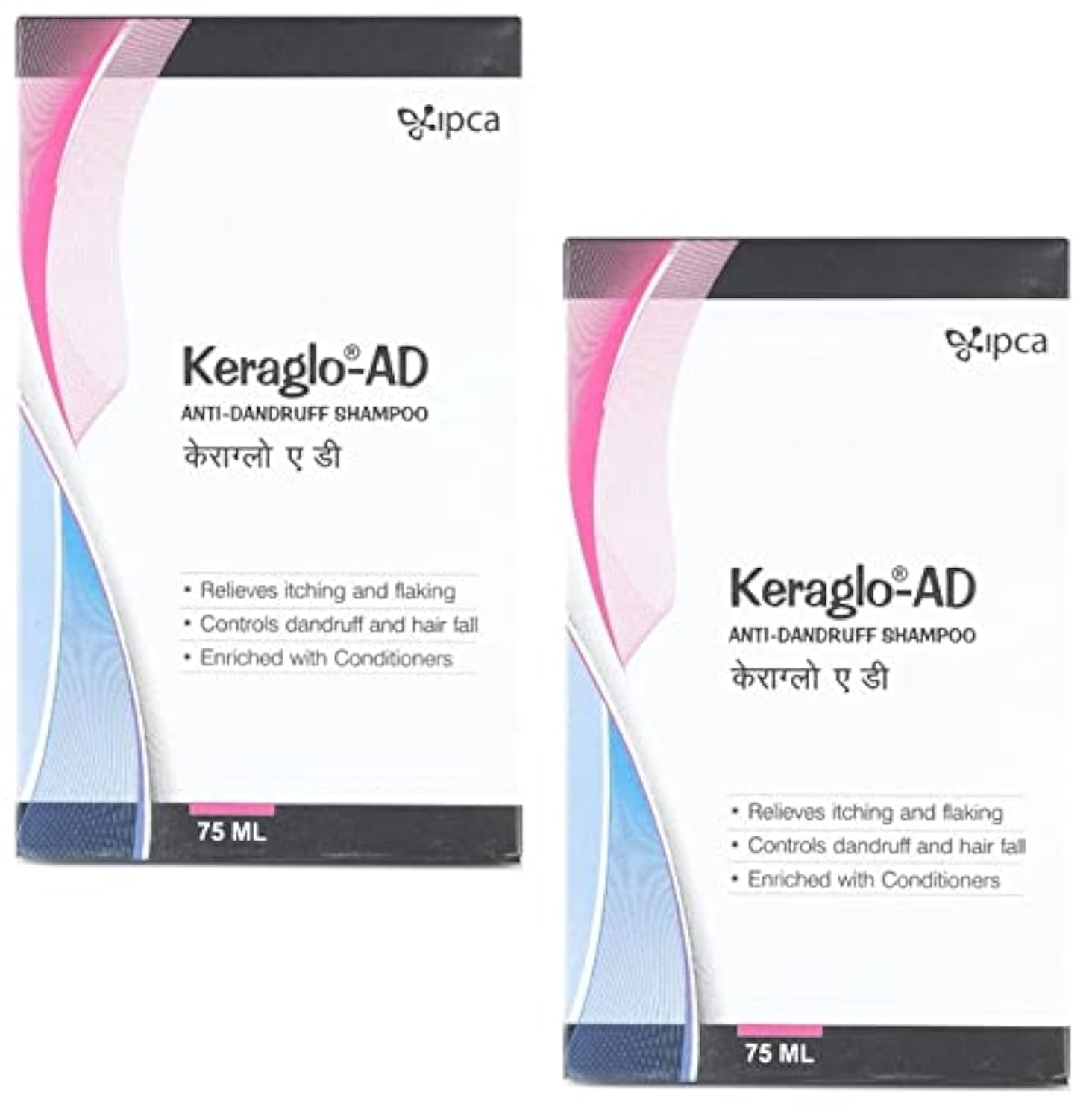 Entirety KERA-GLO AD Anti-Dandruff Shampoo (75ml) Pack of 2