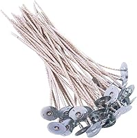 Vista 9 de 100 mechas ecológicas para velas de soja, mecha de vela preencerada de 6 pulgadas para hacer velas, mecha gruesa de vela con base