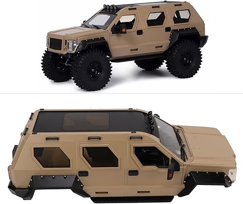 Miniatura 2 de Carrocería de automóvil a control remoto, carcasa de 12.756 in de distancia entre ejes moldeada, tornillo de desierto transparente, plástico rígido