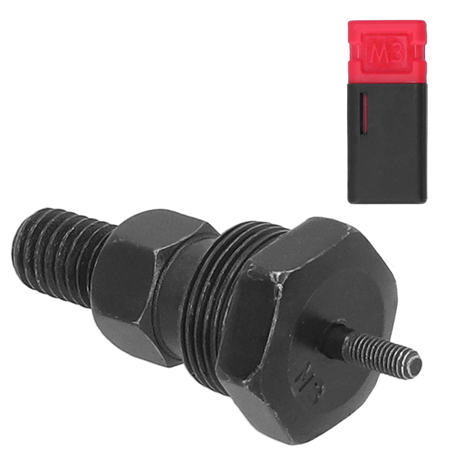 Ymiko Nut Rivet Guns Head Tips Mandrel Alloy Steel Smooth Portable Black 3mm Diameter