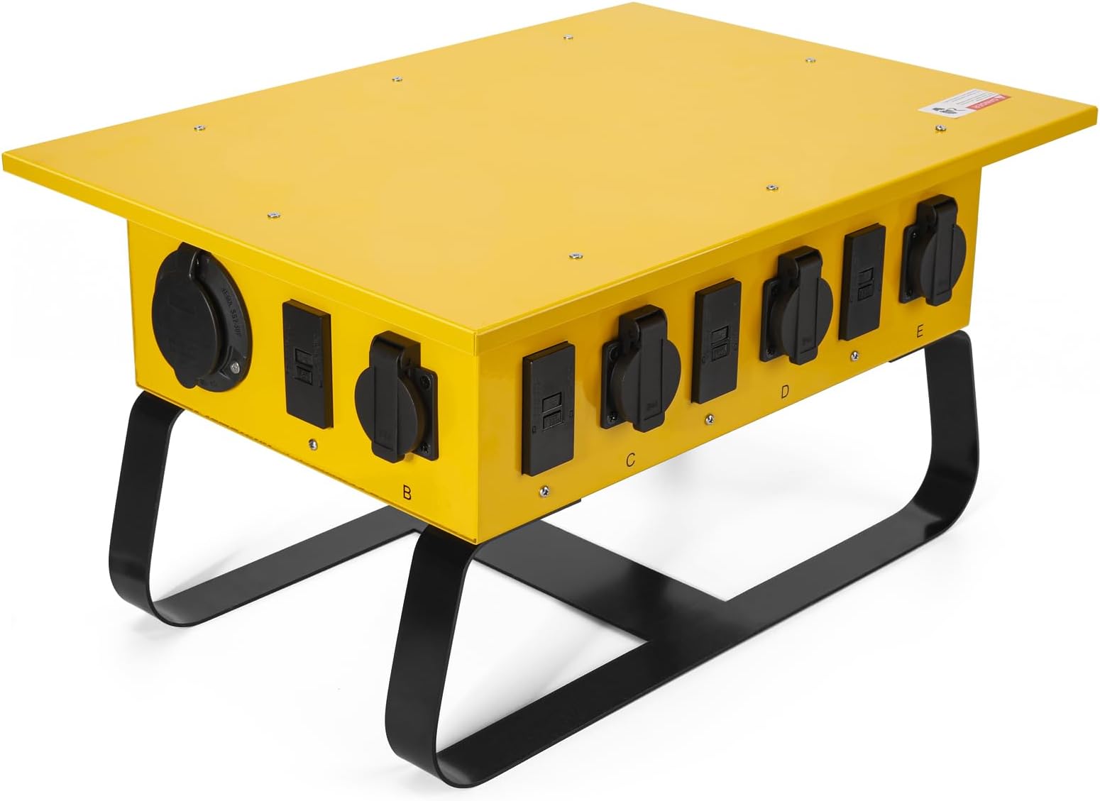 Power Distribution Box, Temporary Power Distribution Center, 50A California Standard Twist-to-Lock, Ideal for Temporary Power Needs