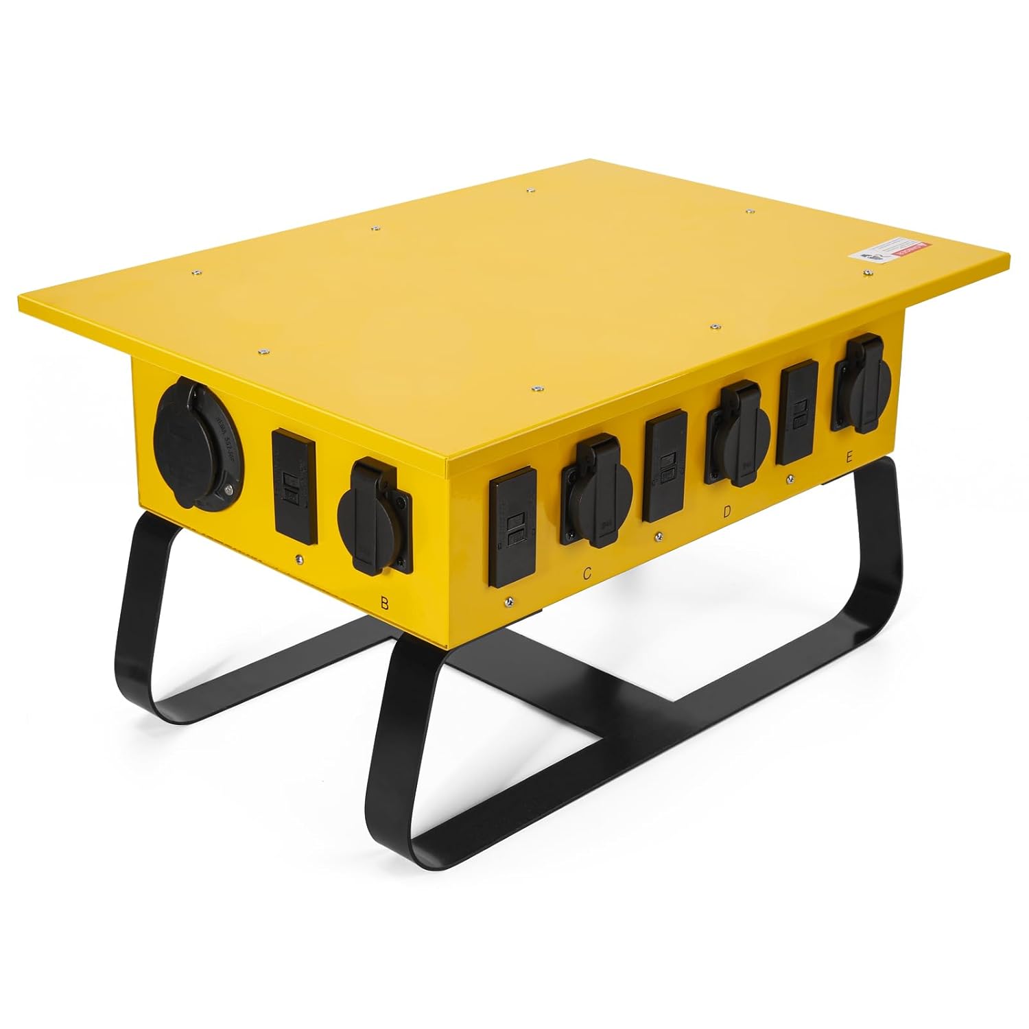 Zuomeng 50A Temporary Power Distribution Box - California Twist-Lock, Waterproof for Construction Sites & Events