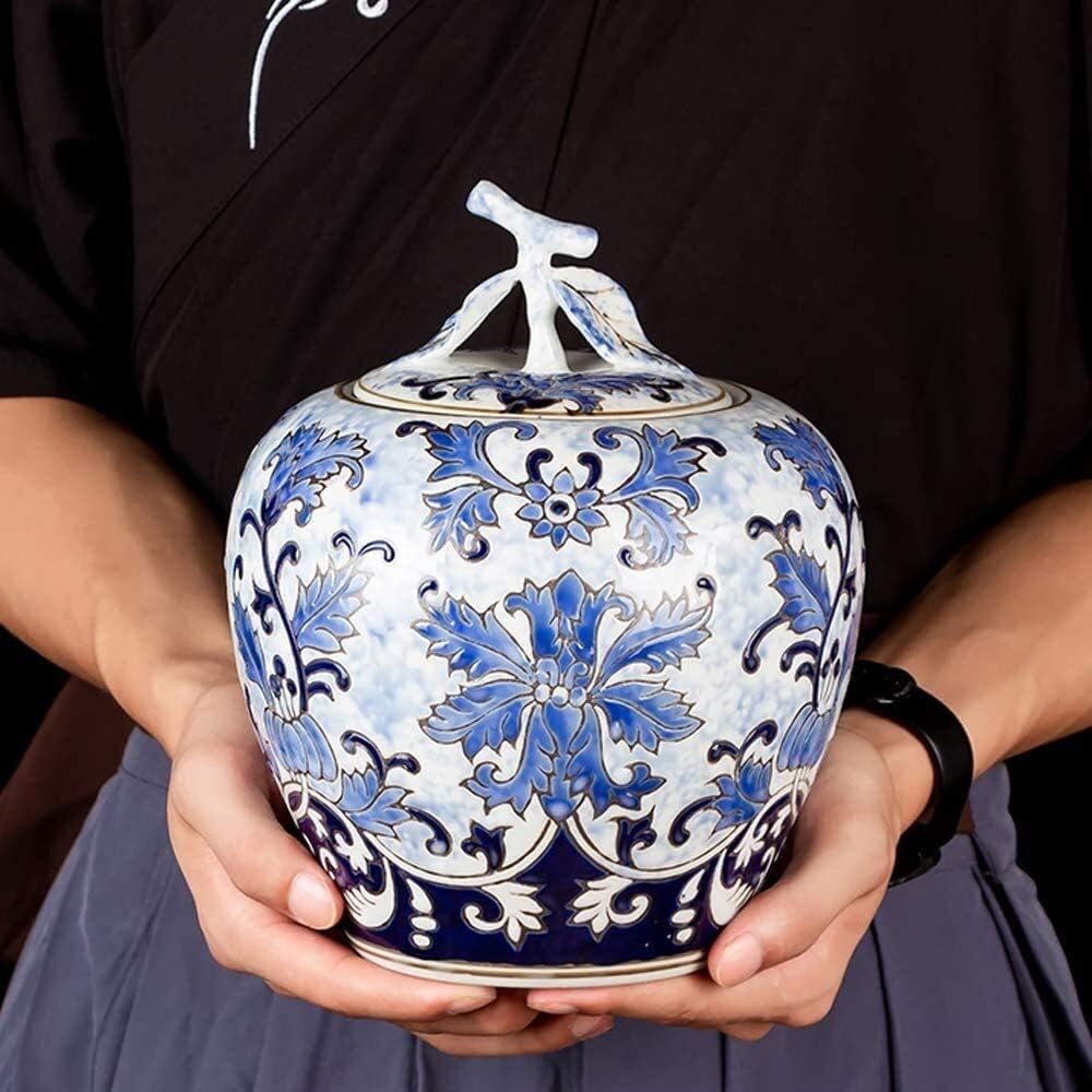 有田焼 福泉窯 青白磁 花瓶 花鳥紋 孔雀と山帰来