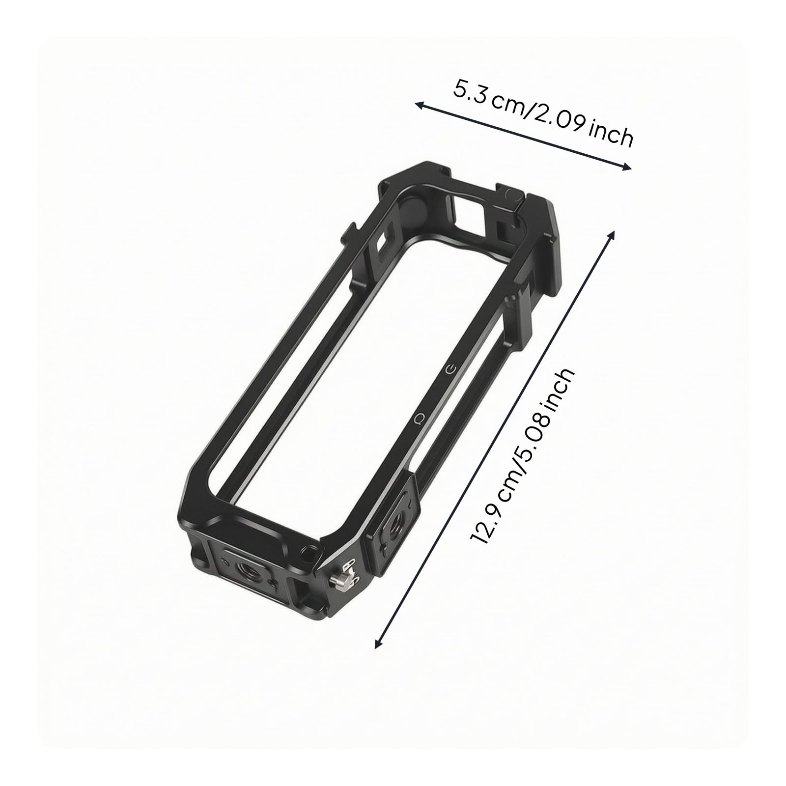 Cadre de Protection pour Caméra 360 Cage Support Boîtier Châssis Rectangulaire Ouvert Laissant l'Optique Dégagée et Montages Flexibles Adapté au, Basique