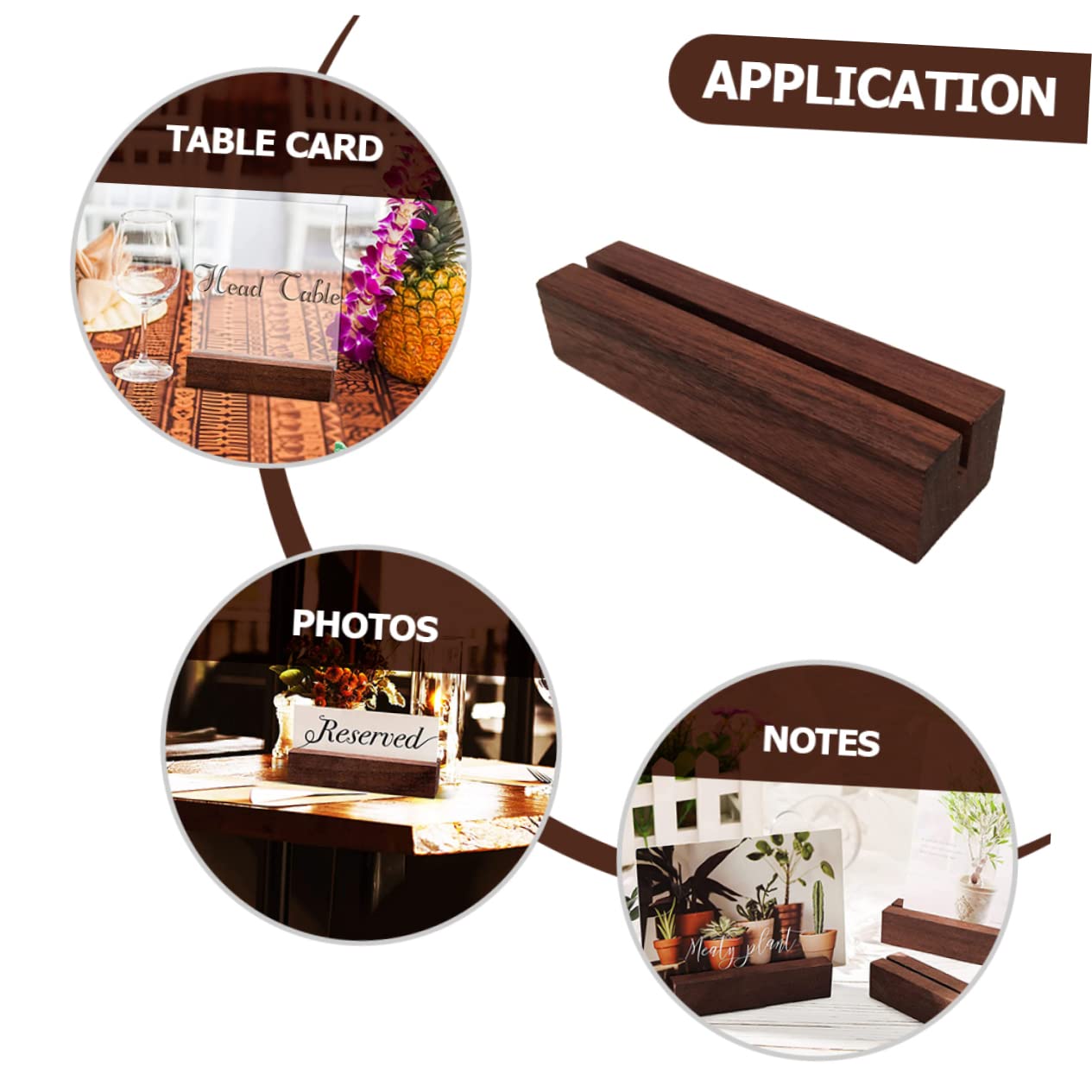 Ciieeo 2 Juegos Soporte De Madera Señal Hexagonal Mesa Número Titulares De Tarjetas Caballete Claro Soportes De Mesa Panel Soporte De Exhibición Tarjetero Pin Soporte De 12 Piezas * 2