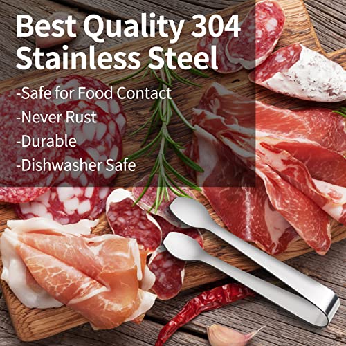 Mini-Serving-Tongs-Small-Serving-Utensils-for-Catering-Kitchen-Tongs-Food-Grade-Premium-304-Stainless-Steel-Tongs-Heavy-Duty-45-Appetizer-Tongs
