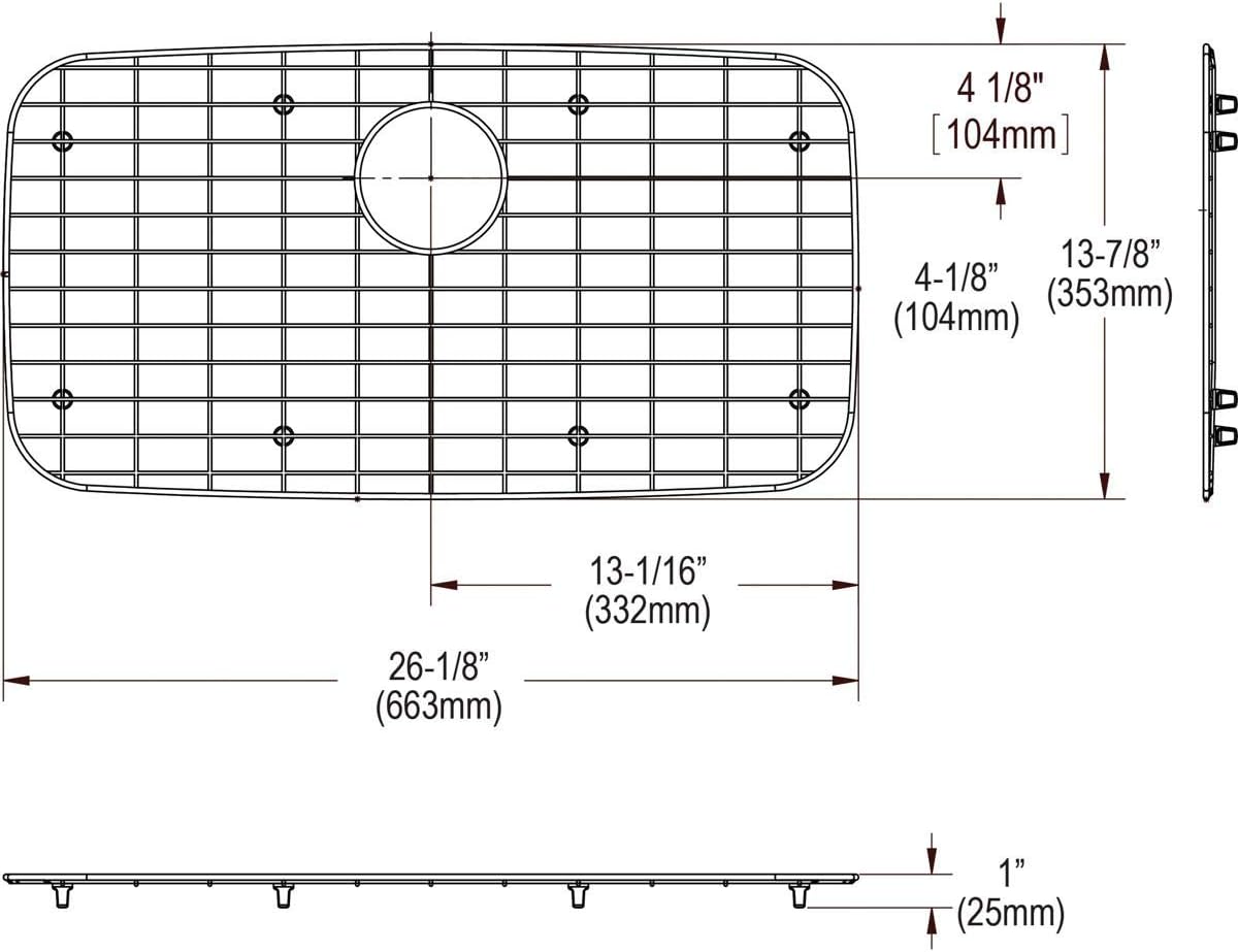 Dayton GOBG2816SS Stainless Steel Bottom Grid