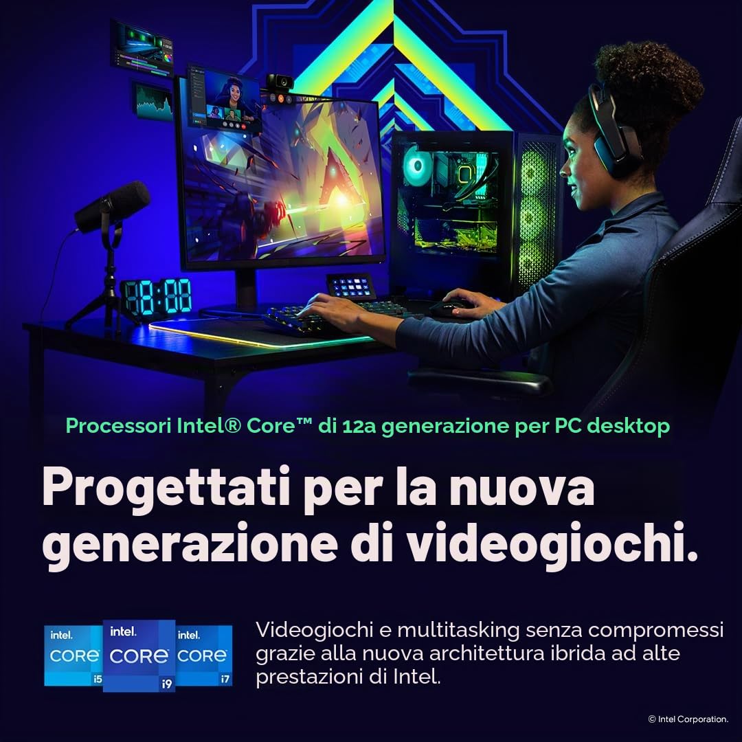 Intel® Core™ i7-12700, Processore Desktop, per Sistemi Desktop Cache 25M, Fino a 4.90 GHz