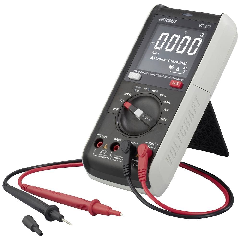 VOLTCRAFT VC272 Digitales Hand-Multimeter, CAT III, 600 V, Anzeige (Zahlen): 6000