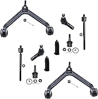 Vista 8 de Detroit Axle - Kit de suspensión delantera RWD de 10 piezas para Chevy GMC Silverado Sierra 1500 1999-2006, 2 brazos de control superior, 2 rótulas