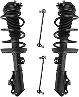 Vista 17 de Detroit Axle - Kit de puntales delanteros para Volvo C30 C70 S40 V50, 2 puntales muelle helicoidal 2 estabilizador, barra estabilizadora, enlaces