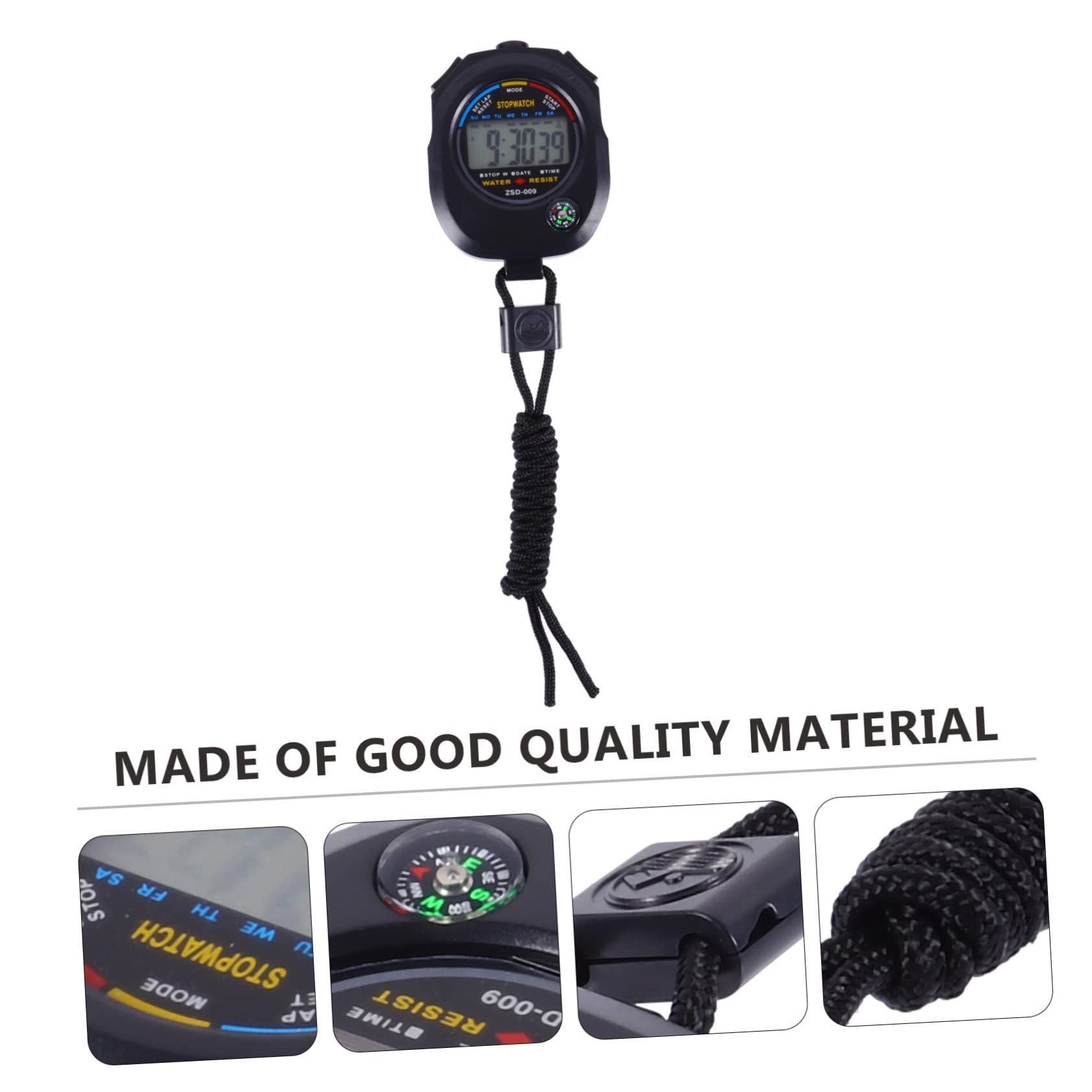 ibasenice Practical Electronic Timer for Sports Game Referee Stopwatch Timer Watch