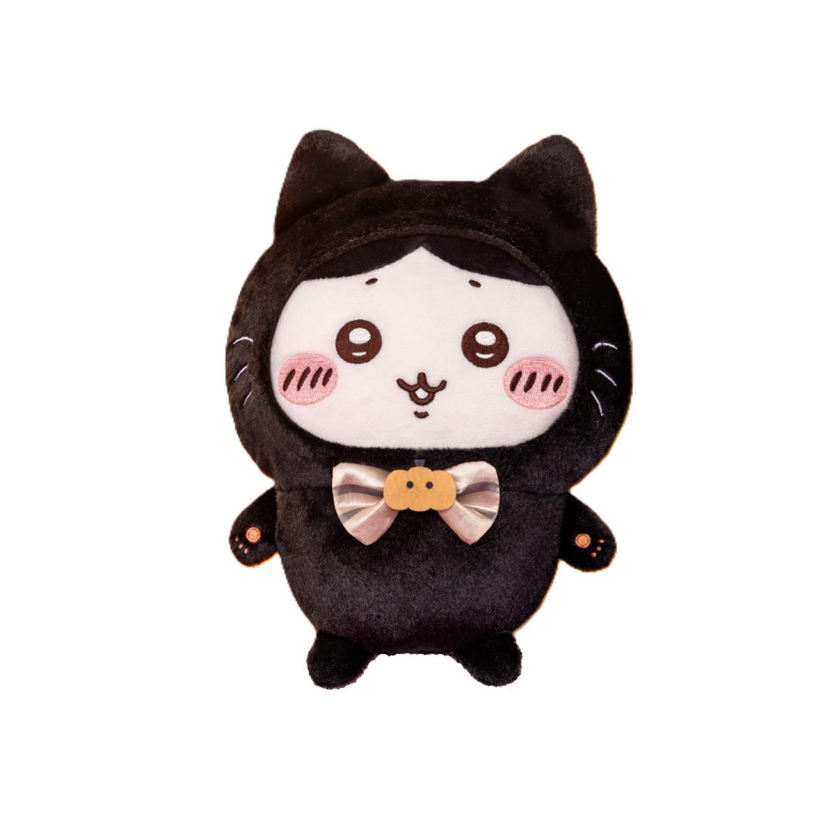 【公式】ちい'かわ 黒猫のぬいぐるみ ハロウィン アクセサリー 約20cm (ハチワレ)