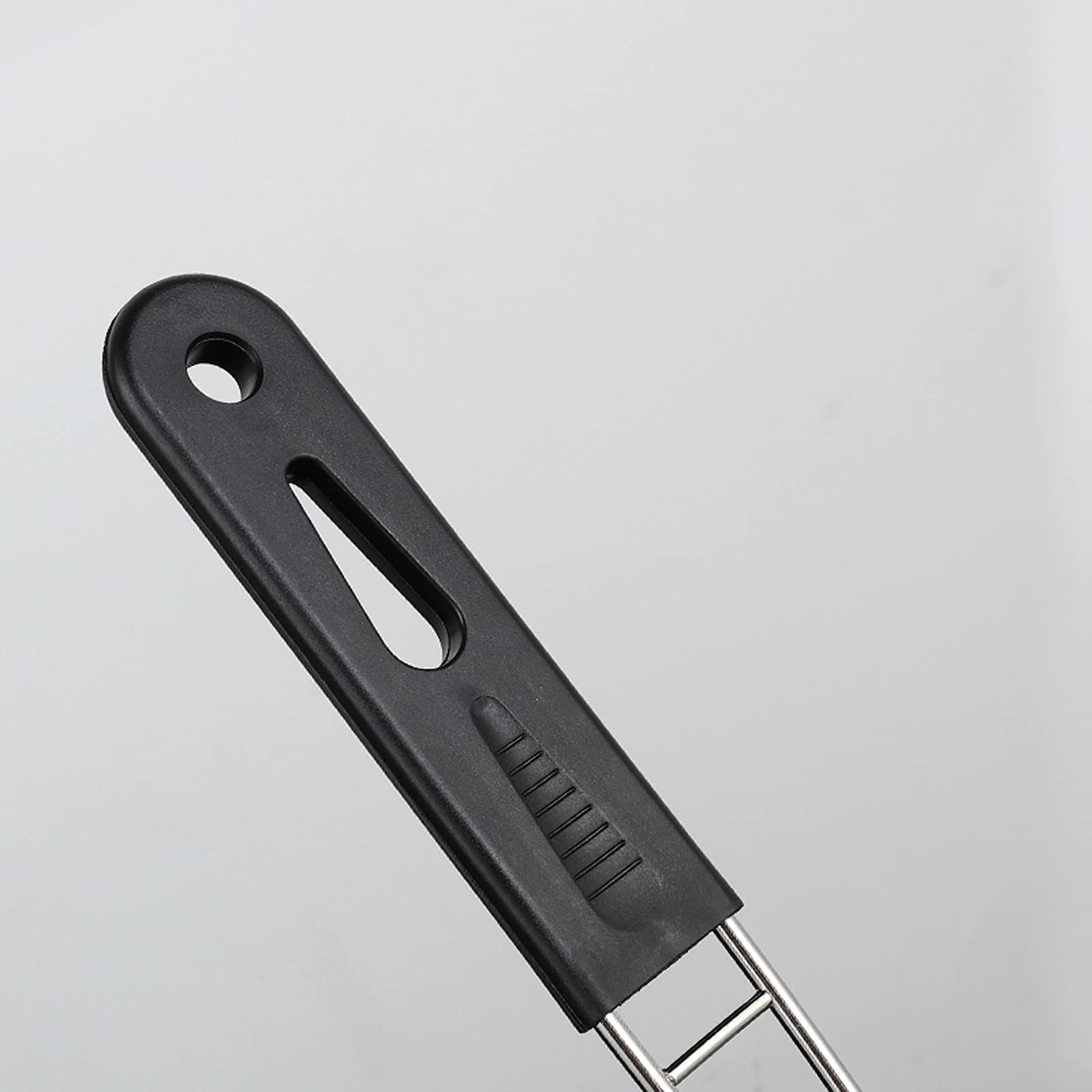 Passoire à friture, écumoire à huile, panier à friture carré en acier inoxydable avec poignée amovible, robuste et durable, les résidus d'huile sont très adaptés pour une utilisation dans les cuisin