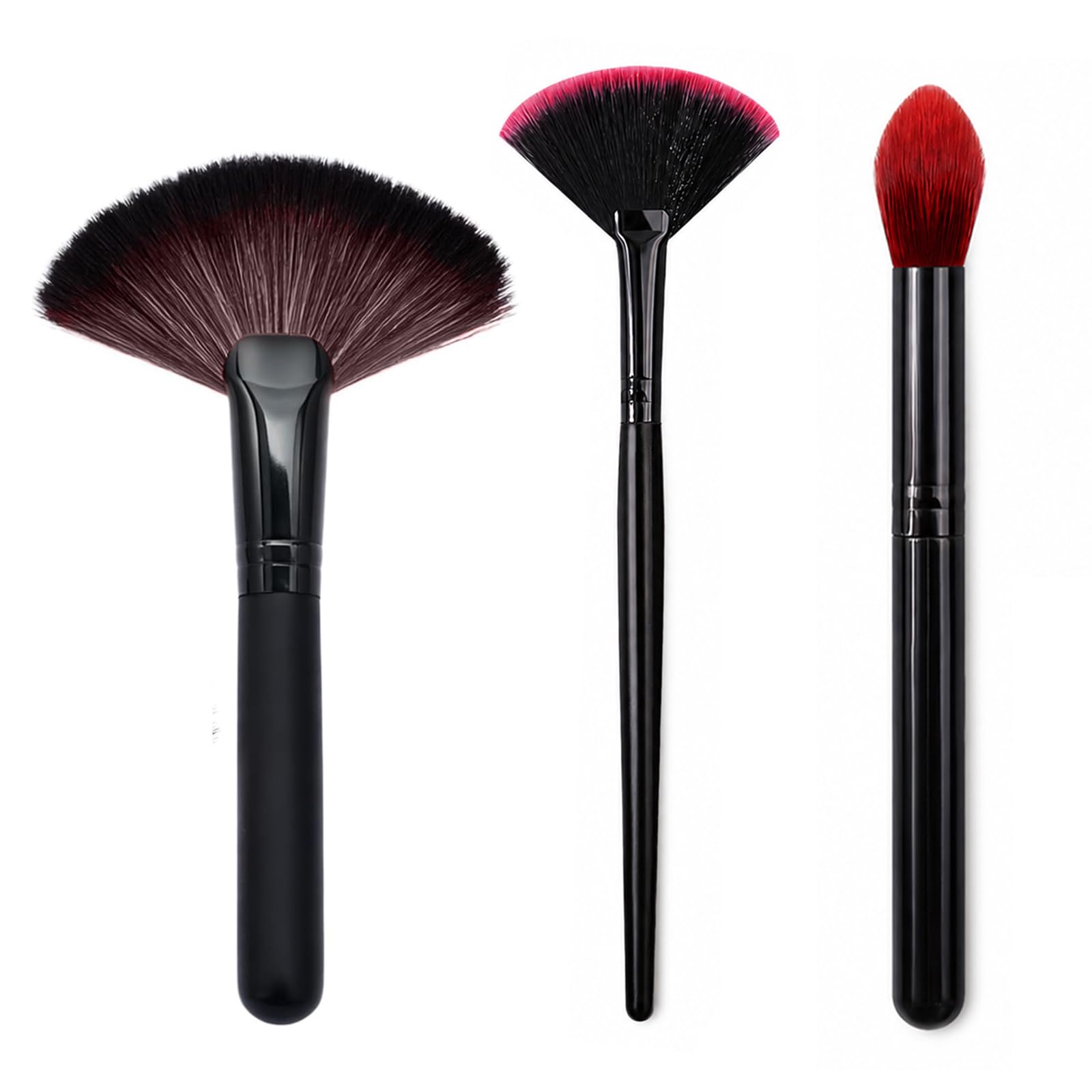 3 Pcs Model Cleaning Brush, Anti-Static Soft Fan Brush with Wooden Handle