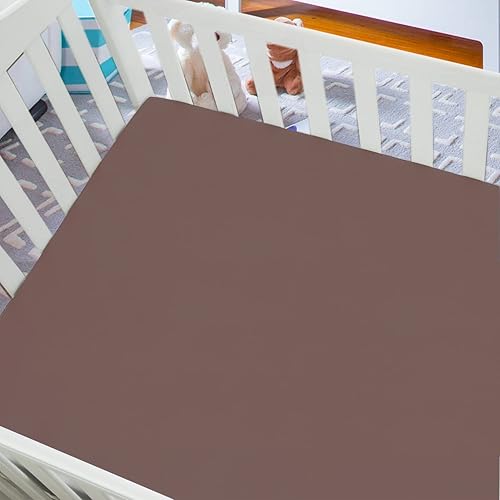 Miniatura 9 de AMROSE Paquete de 3 sábanas de cuna suaves y celestiales, juego de sábanas de microfibra para bebés niñas, tacto sedoso, ajustadas para colchón