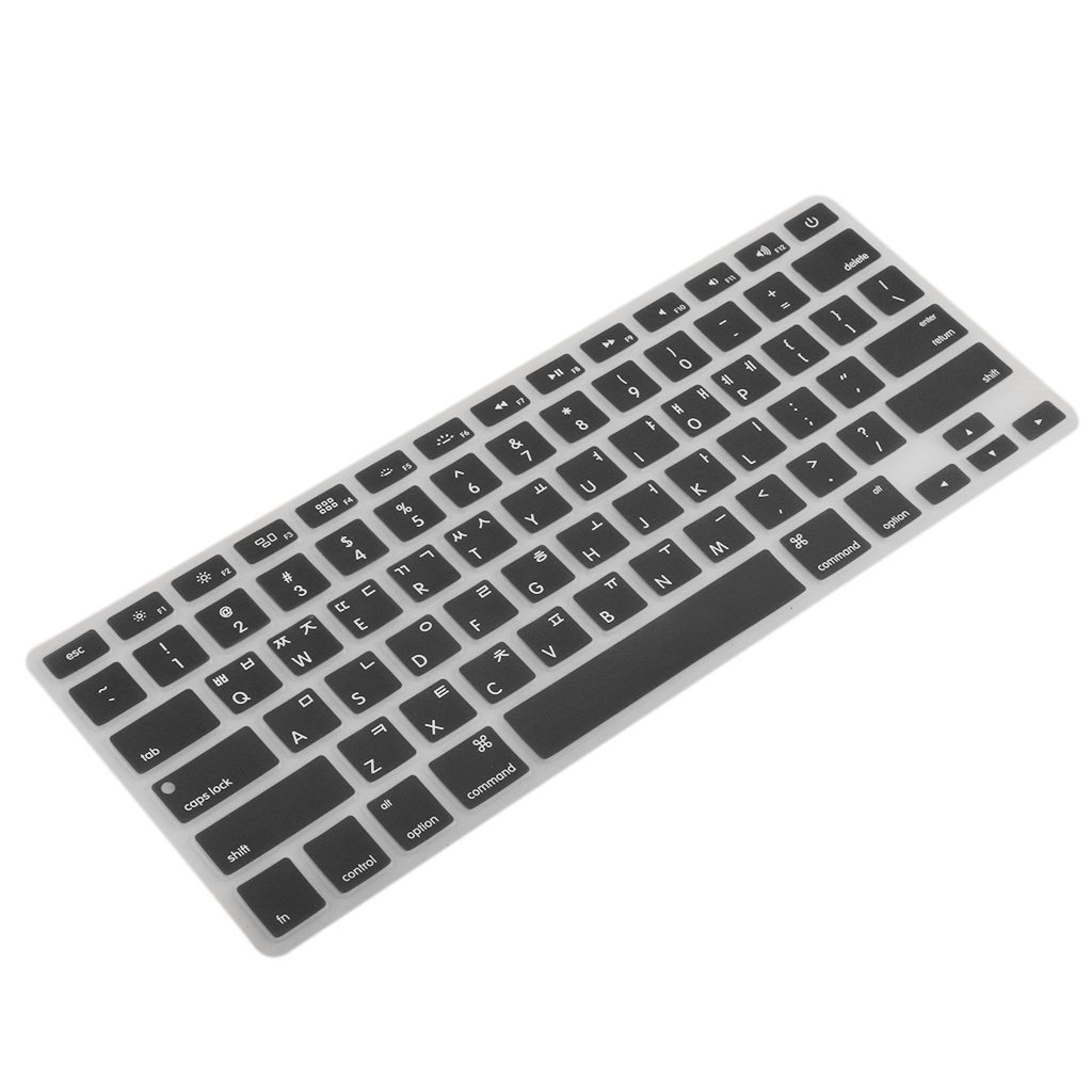 Shayaan Korean/English Silicone Keyboard Skin Cover Guard Film Protector for MacBook Pro 13 15 Black (B0982DBVD2) Amazon Price History, Amazon Price Tracker