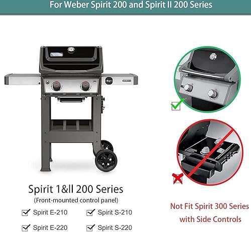 Miniatura 5 de Repuesto para Weber Spirit Grill Parts 7635 Weber Spirit I & II 200 Series, Spirit E210, S210, E220, S220, 7635 Barras saborizantes de placas