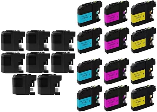 Miniatura 2 de SuppliesMAX Repuesto compatible para Brother MFC-J5320DWJ5520DWJ5620DWJ5625DWJ5720DW Paquete combinado de inyección de tinta de rendimiento extra