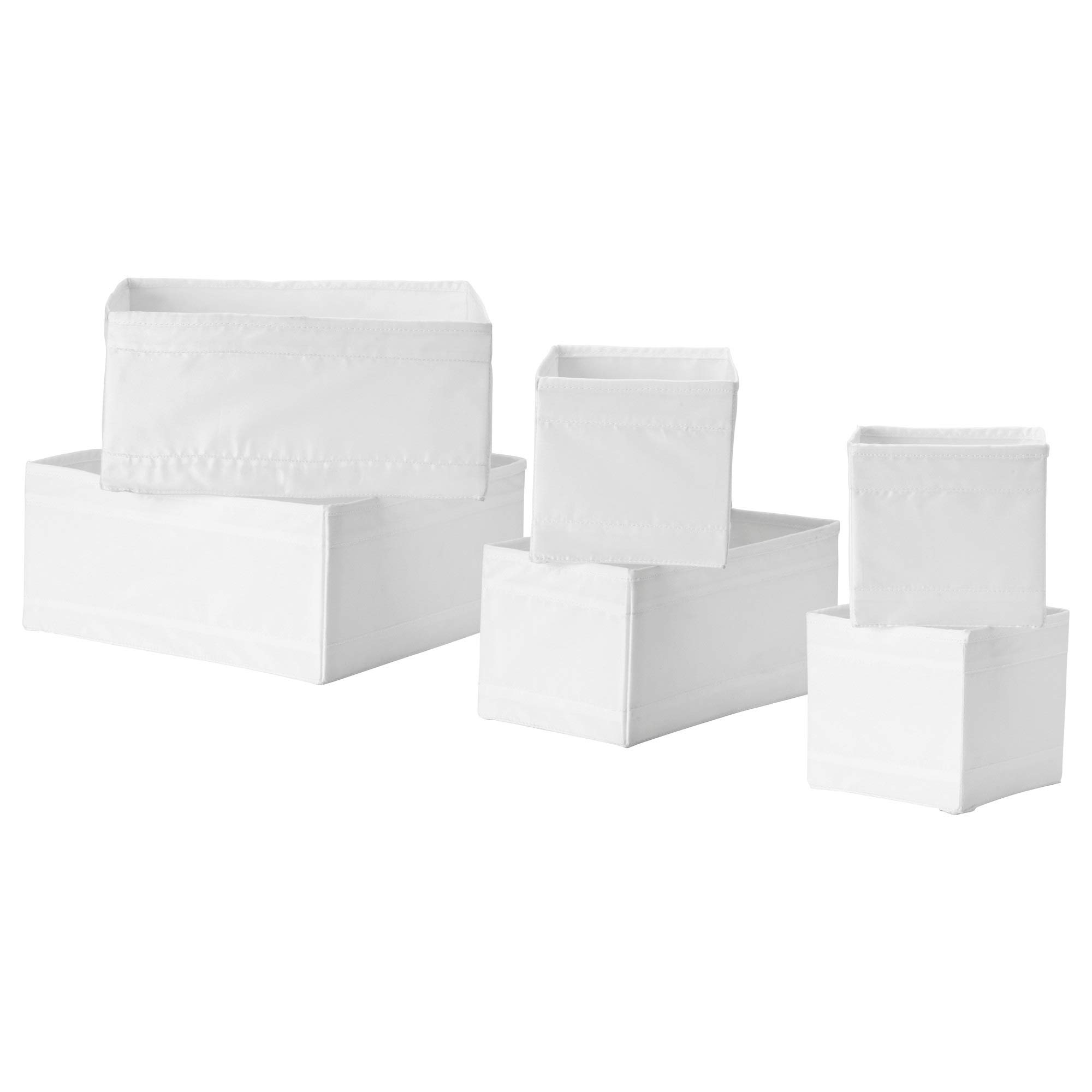IKEA 303.002.81 Skubb Box, Set Of 6, White