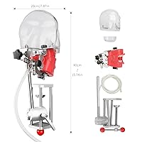Vista 6 de ANNWAH Simulador de boca Phantom Head Teaching Head Modelo Fix on Table Modelo de diente Typodont reemplazable Ajuste de 360 grados para dentistas