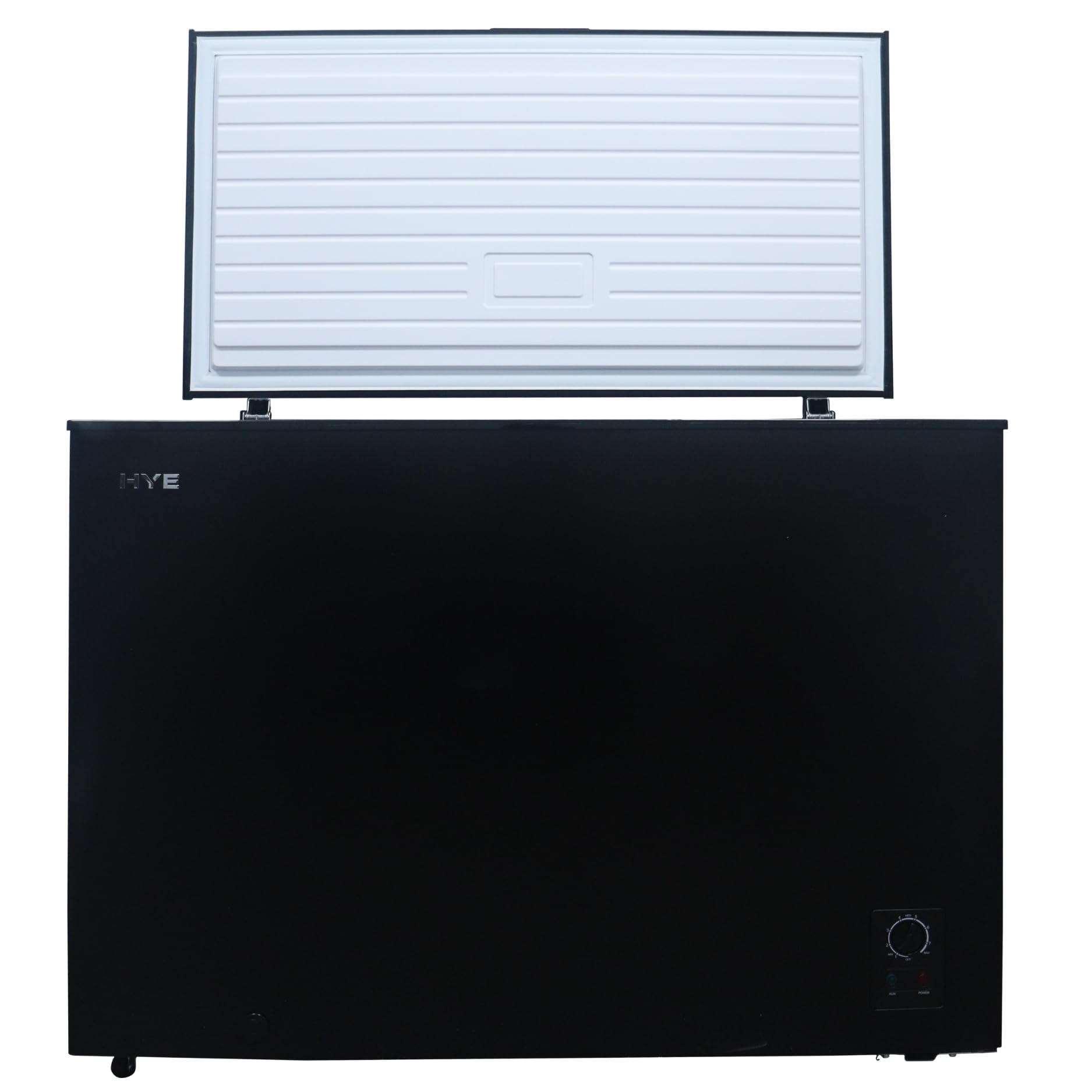 HYE Chest Freezer - 96L Freezer, Quiet 42 dB Operation, Mechanical Temperature Control, Freestanding Design, Black, Suitable For Garages & Outbuildings - RF01CF96B24 — view 13