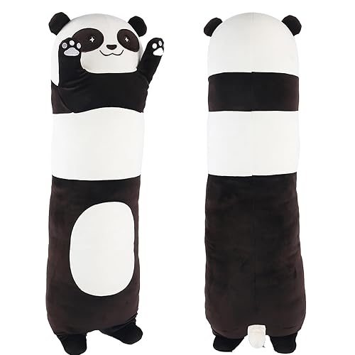 Tianmihou 36 inch Cute Giant Panda Bear Plush Soft Body Pillow Plushies, Large Long Panda Stuffed Animals Toy Doll, Gift for Kids Girls and Boys, Birthdays, Halloween, Christmas - Panda - 36inch/90cm