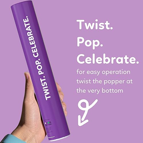 Miniatura 4 de Cañones de polvo arcoíris bombas de humo biodegradables poppers  Paquete surtido de 6  Lanzamiento de 25 pies  12 pulgadas  Decoraciones para