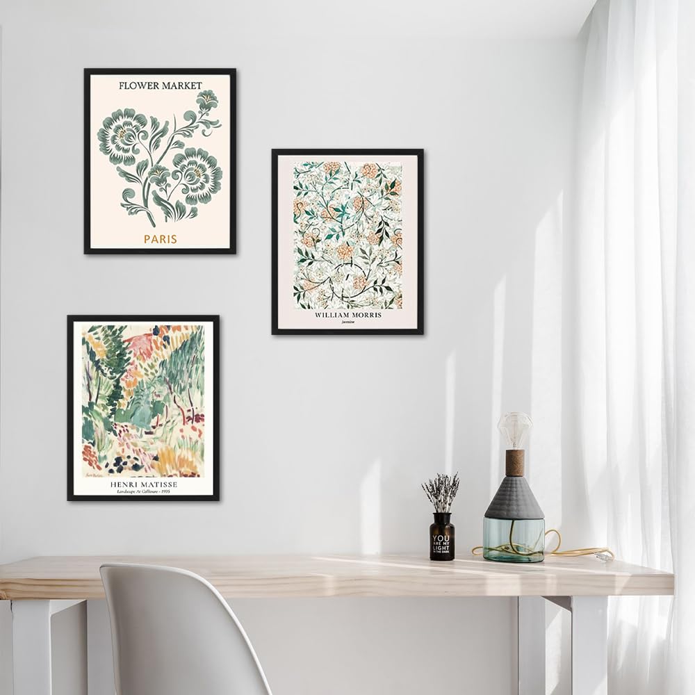 Lot De 3 Posters Scandinaves Plantes Tropicales Feuilles Vertes Image Murale Moderne 40 X 50 Cm - Salon, Chambre