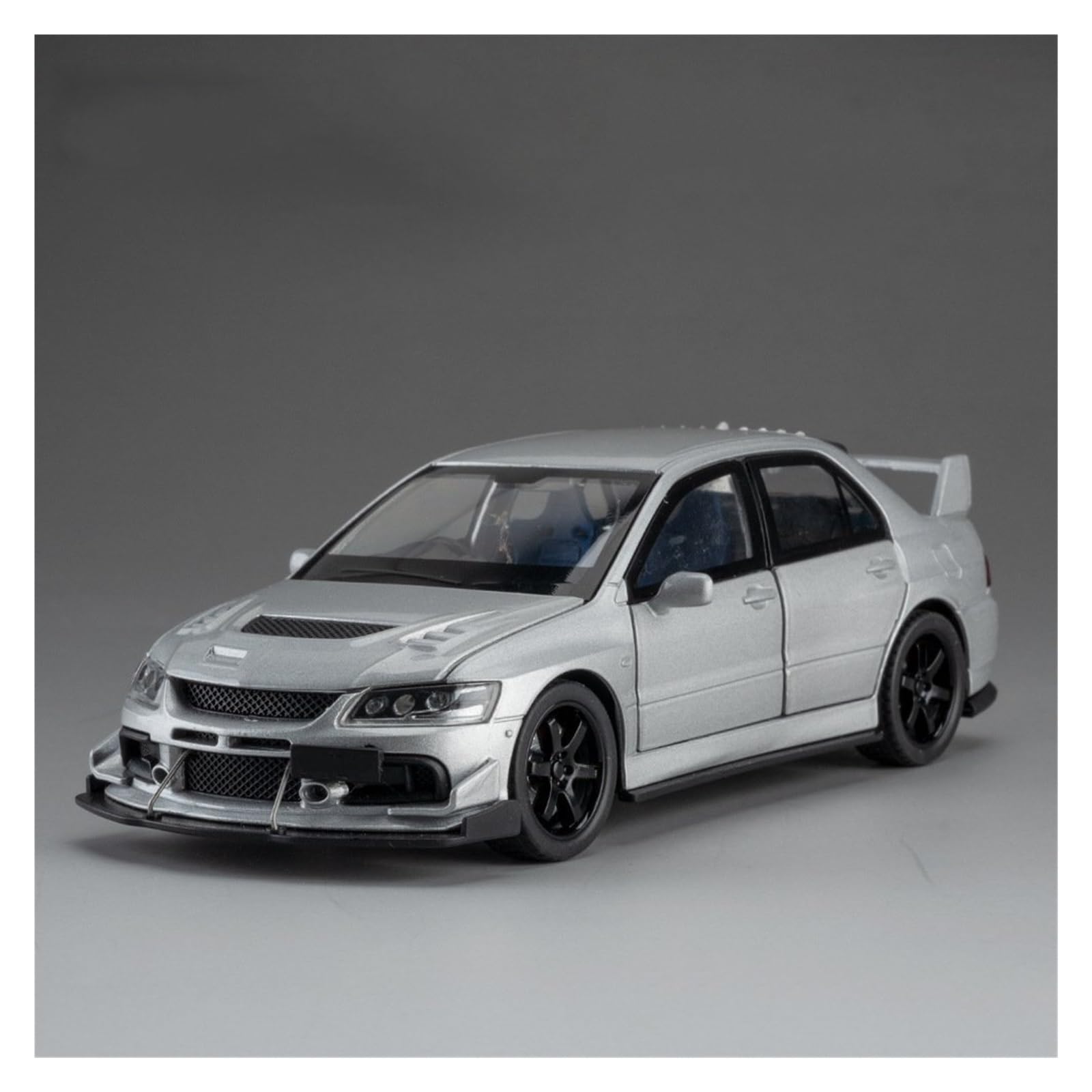 MOCALUX Scale Die-Cast Model Car 1:32 For Mitsubishi For Lancer For Evolution For EVO Alloy Metal Diecast Model Car Collections(Silver)