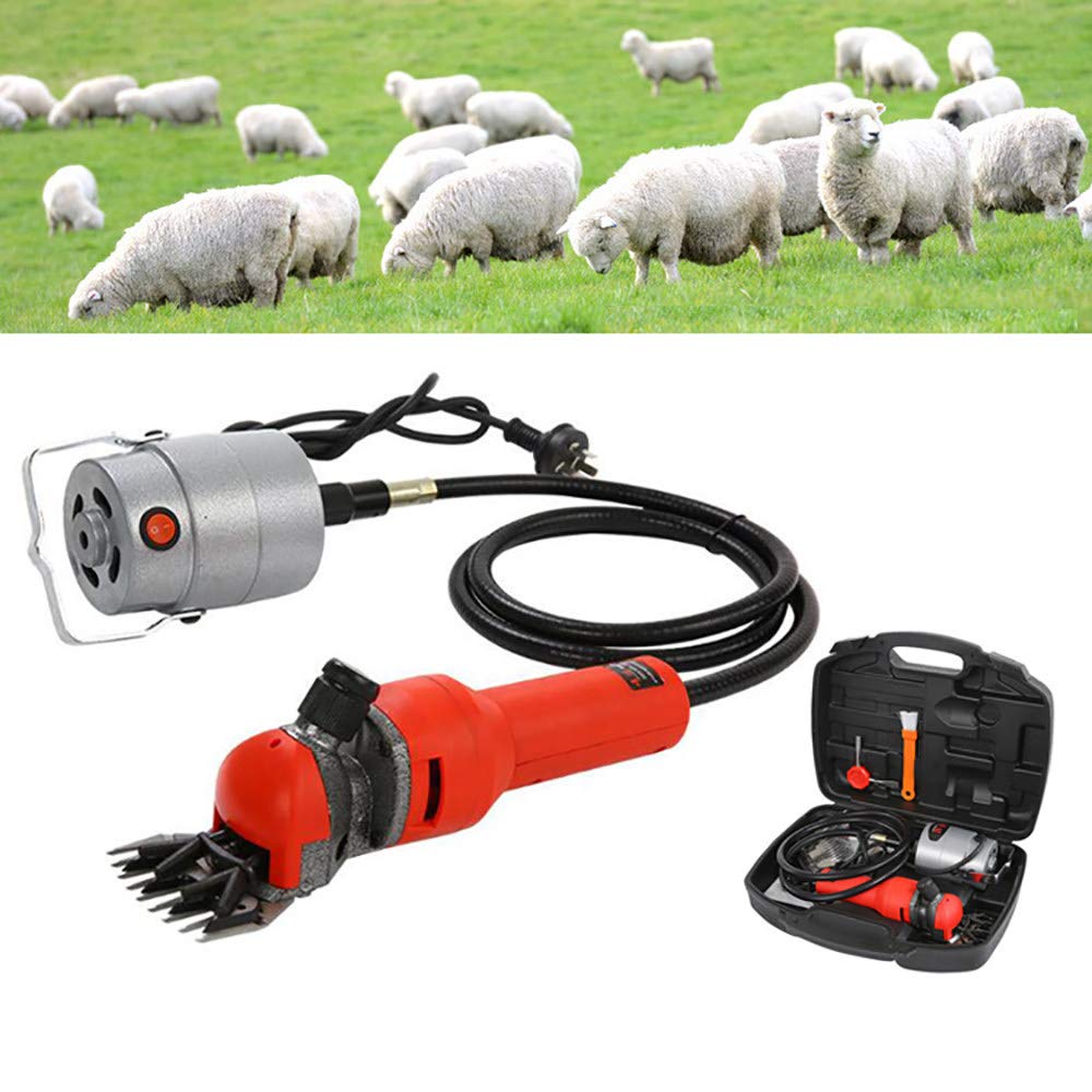 Tosatrice Per Pecore Professionale,580W 2800R / Min Potente Tosatrice Elettrica Per Pecore,6 Velocità Regolabile,Per La Rasatura Della Lana Di Pelo In Pecore,Capre, Bovini,Animali Da Allevamento