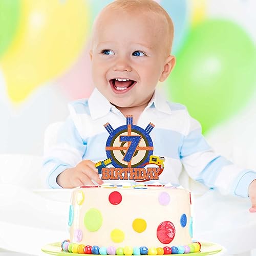 Miniatura 3 de Selección de decoración de pastel para niños y niñas, 7 cumpleaños, dardos, balas de guerra, suministros de decoración de fiesta, disparo de armas,