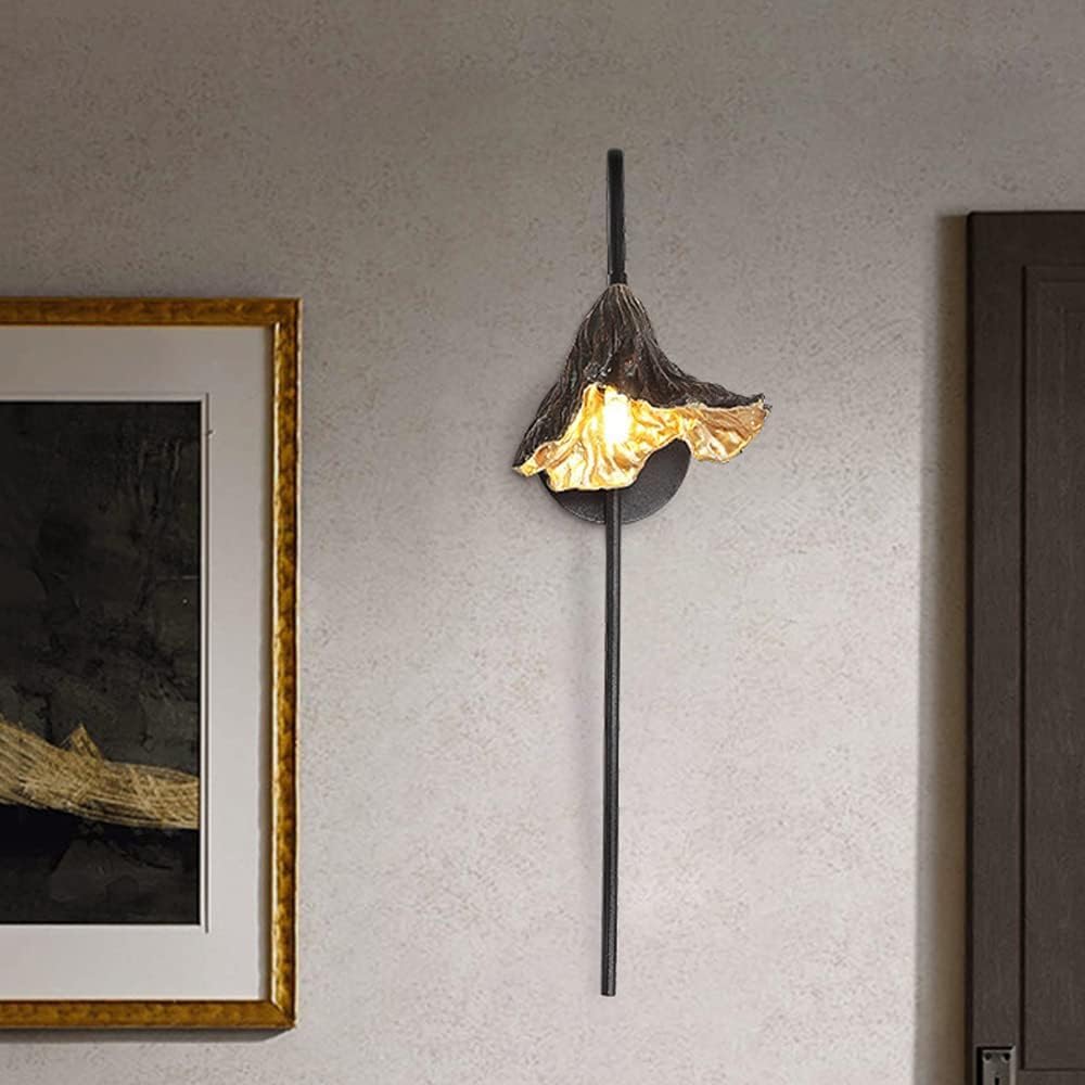VDOQTLJT Bedroom Wall Lamps丨Copper Light丨G9*1 Design Living Room Study Aisle Sconces丨Zen Chinese Lighting Fixtures丨Bronze Modern Lamp Decorative Lights Chandelier(A)
