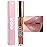 evpct 1Pcs Nude Gold Glitter Metallic Shimmer Diamond Lipstick Lip Gloss Stain Set for Women Long Lasting Waterproof, Nude Brown Sparkle Glitter Matte long Wear Liquid Lipstick Lip Makeup Kit, 14