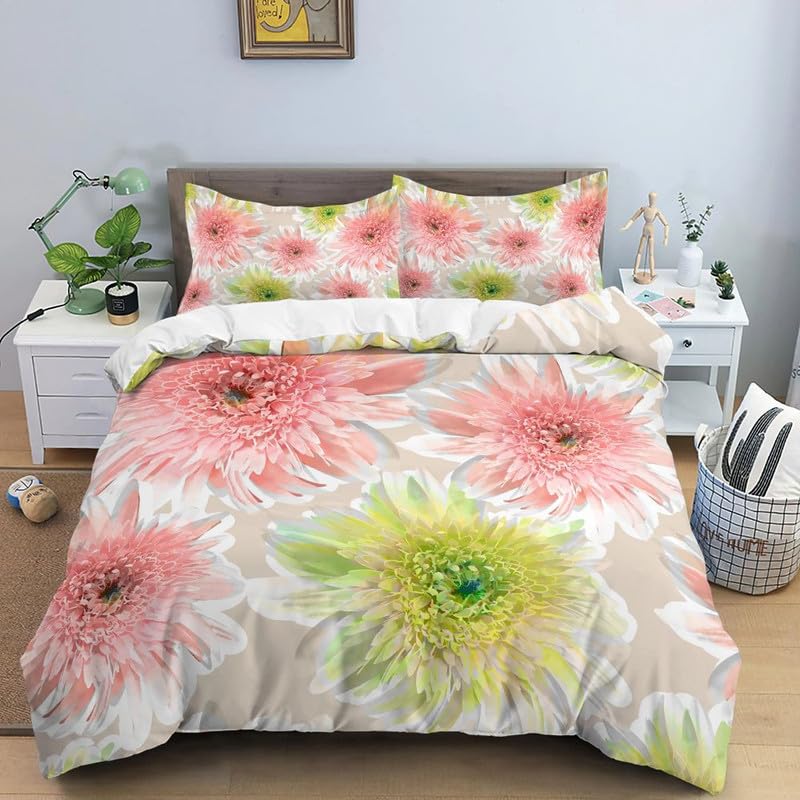 Parure de lit 90x190 enfant microfibre housse de couette rose