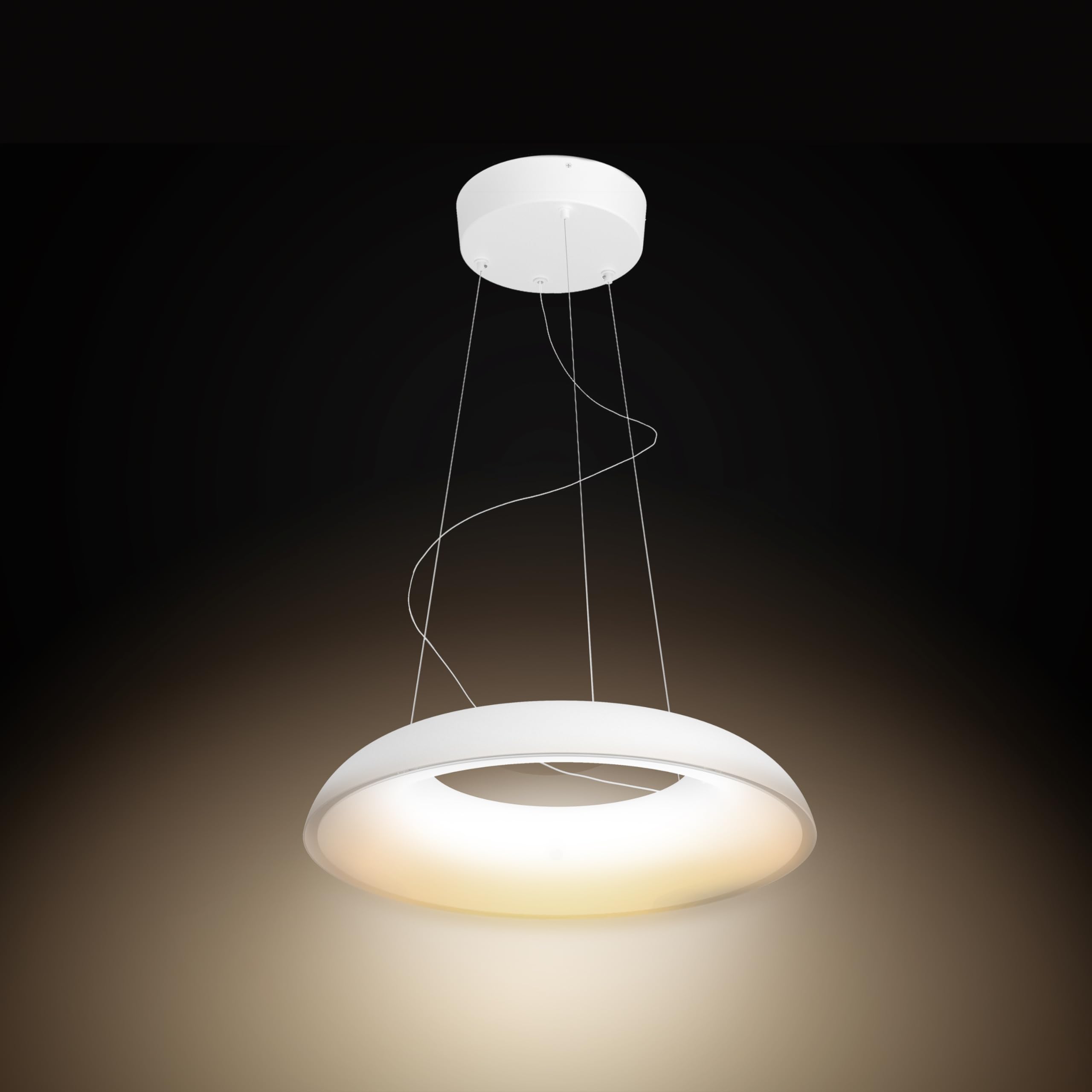 Philips Hue – Lámpara inteligente, Hue Amaze, Lámpara Colgante LED Inteligente, Luz Blanca de Cálida a Fría, Compatible con Alexa y Google Home, Color Blanco