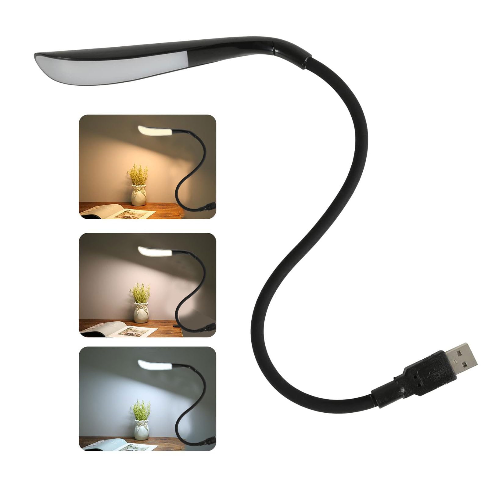 Luce Lettura USB Dimmerabile, Lampada USB Per PC, Lampada LED USB Flessibile, Lampada Led USB Per Tastiera Computer Con 3 Livelli Di Luminosità, Luce USB Regolabile Per Laptop, Luce USB Portatile