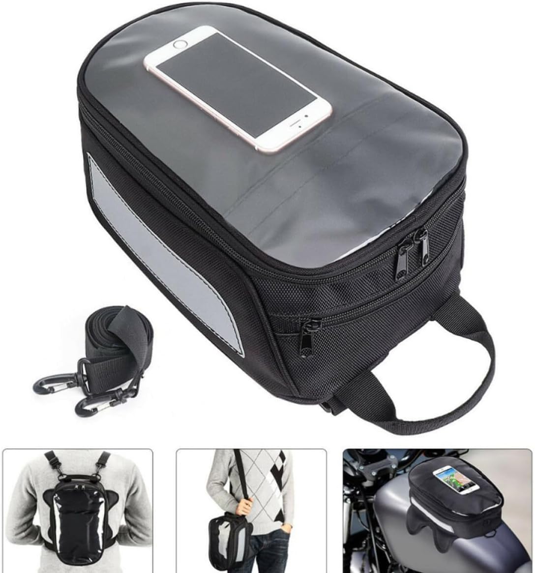 Motorcycle Tank Bag Storage Organizer Waterproof Magnetic Oxford Cloth