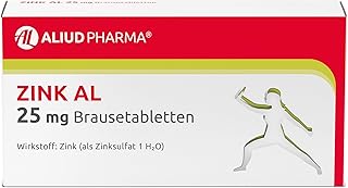 ALIUD PHARMA Zink AL 25 mg Brausetabletten, 40 Stück: Unterstützung bei nachgewiesenen Zinkmangelzuständen, hochdosiert