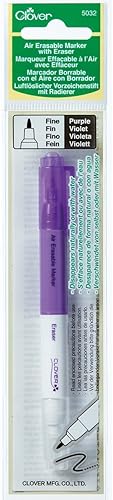 CLOVER 5032 - Marcador borrable con borrador de aire fino color morado