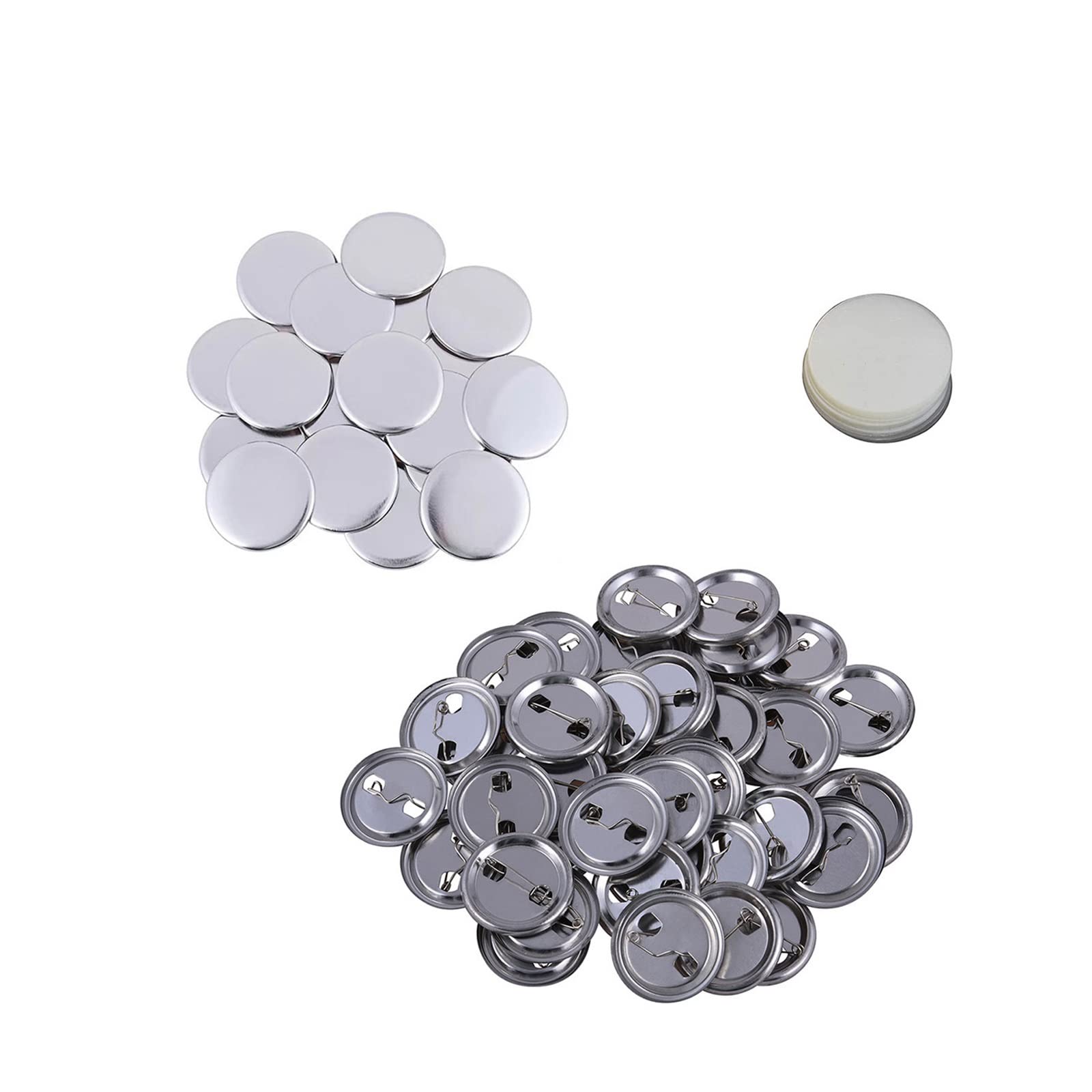 Zestaw do robienia znaczków Przezroczysty plastikowy przycisk rzemieślniczy z brelokiem z pinem pusta odznaka Pin Button Maker części do maszyny do robienia guzików dla majsterkowiczów do majsterkowan